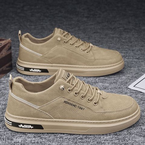 Giày Sneaker Nam Thấp Cổ Da Lộn Mới 1990 - Kiểu Dáng Thời Trang, Màu Nâu-Xám, Đi Êm Chân, Dễ Phối Đồ, Size 39-44