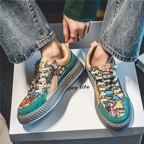 Giày Sneaker Nam Vải Dệt Cao Cấp H98 - Thời Trang Thể Thao Năng Động, Dễ Phối Đồ, Chất Liệu Bền Đẹp, Size 39-44