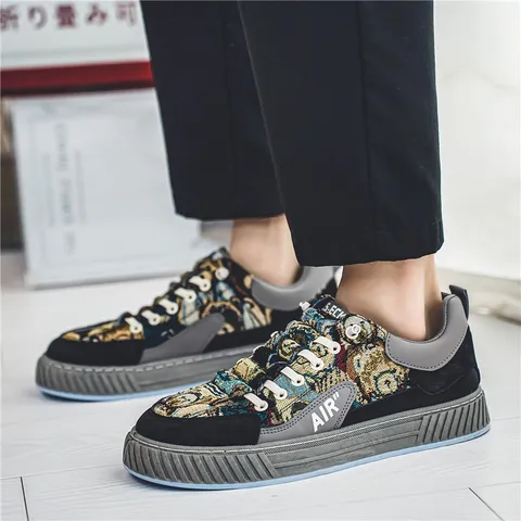 Giày Sneaker Nam Vải Dệt Cao Cấp H98 - Thời Trang Thể Thao Năng Động, Dễ Phối Đồ, Chất Liệu Bền Đẹp, Size 39-44