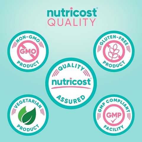 Viên Uống Myo D-Chiro Inositol Nutricost - Hỗ Trợ Cân Bằng Nội Tiết Tố và Sức Khỏe Tâm Thần (Hộp 120 Viên)