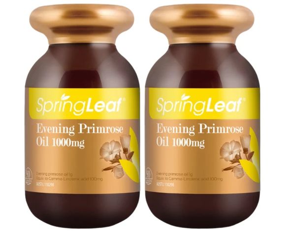 Viên uống Spring Leaf Tinh Dầu Hoa Anh Thảo 1000Mg - Hỗ trợ Cân Bằng Nội Tiết Tố Nữ, Hộp 90 Viên