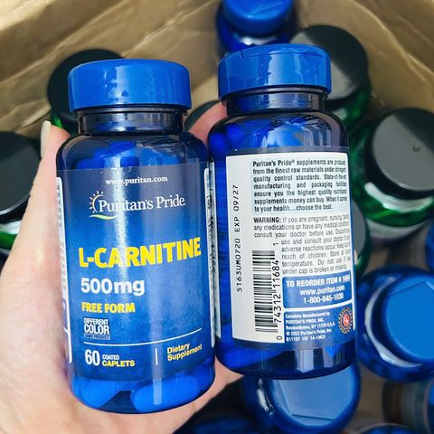 Giảm cân Puritan’s Pride L-Carnitine 500mg 60 viên