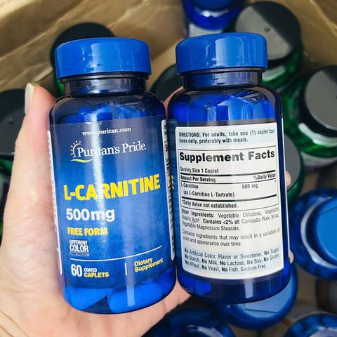 Giảm cân Puritan’s Pride L-Carnitine 500mg 60 viên