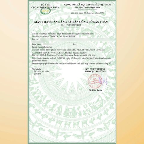 [Nhập khẩu] Viên Uống DHC Multi Vitamins – Bổ Sung 12 Loại Vitamin (30 Viên/ 30 Ngày)