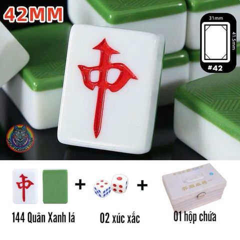Bộ Mạt Chược Lớn Size #42 - 144 Quân Chất Liệu Melamine Kèm Hộp Chứa - Đồ Chơi Trí Tuệ Thú Vị