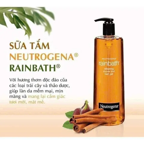 Sữa Tắm Chống Mụn Neutrogena Rainbath Refreshing Shower Gel 473ml - Dưỡng Da Mịn Màng, Ngăn Ngừa Mụn Hiệu Quả