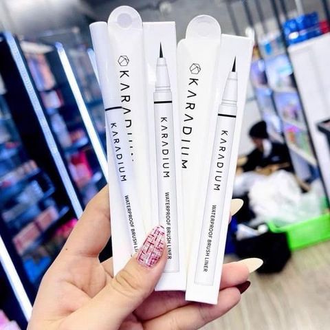 Kẻ Mắt Dạ Karadium Waterproof Brush Liner Black - Kẻ Mắt Chống Nước Hàn Quốc, Đường Kẻ Sắc Nét, Dành Cho Mọi Loại Da