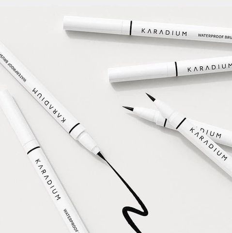 Kẻ Mắt Dạ Karadium Waterproof Brush Liner Black - Kẻ Mắt Chống Nước Hàn Quốc, Đường Kẻ Sắc Nét, Dành Cho Mọi Loại Da