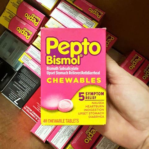 Viên uống tiêu hóa dạ dày Pepto Bismol 30 viên - Giải pháp giảm đầy hơi, ợ chua, tiêu chảy hiệu quả cho sức khỏe đường ruột