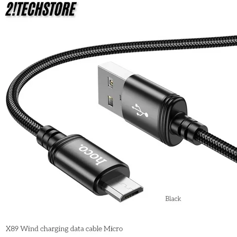 Cáp sạc Micro Hoco X89 sạc nhanh bền bỉ, Phù hợp các dòng android cũ