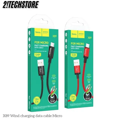 Cáp sạc Micro Hoco X89 sạc nhanh bền bỉ, Phù hợp các dòng android cũ