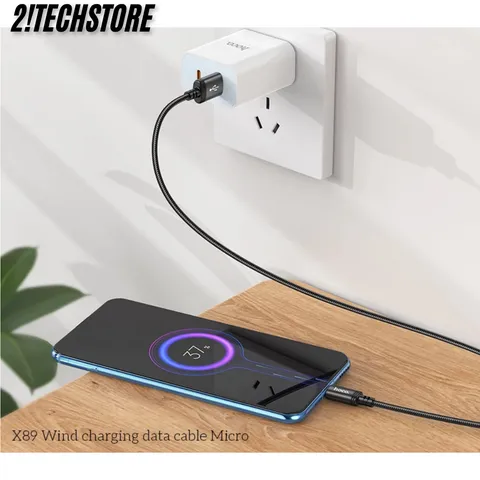 Cáp sạc Micro Hoco X89 sạc nhanh bền bỉ, Phù hợp các dòng android cũ