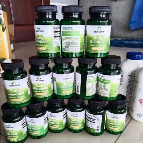 Viên uống bổ phổi Swanson lung glandular 60 viên 319103