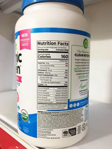 Bột Protein Hữu Cơ Orgain Vanilla 1.22Kg - Bổ Sung Protein Tự Nhiên, Hương Vị Ngọt Ngào, Không Chất Độc Hại, Dinh Dưỡng Cao