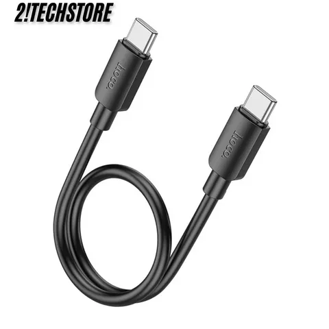 Cáp sạc Type-C to Type-C Hoco X96 60W dây dẻo truyền dữ liệu dài 25cm