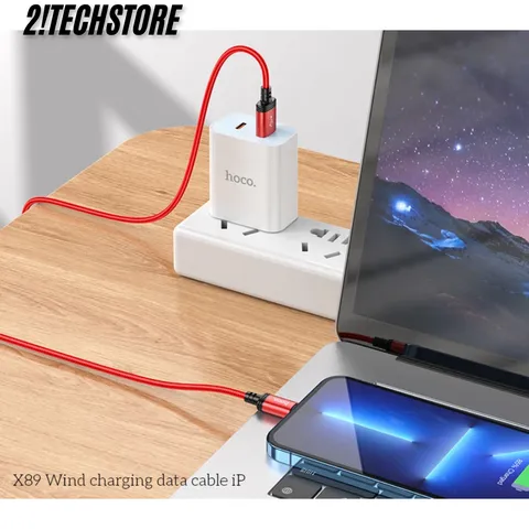 Cáp Sạc USB to iP Hoco X89 Sạc Nhanh Bền Dẻo, Dành cho Điện thoại IP