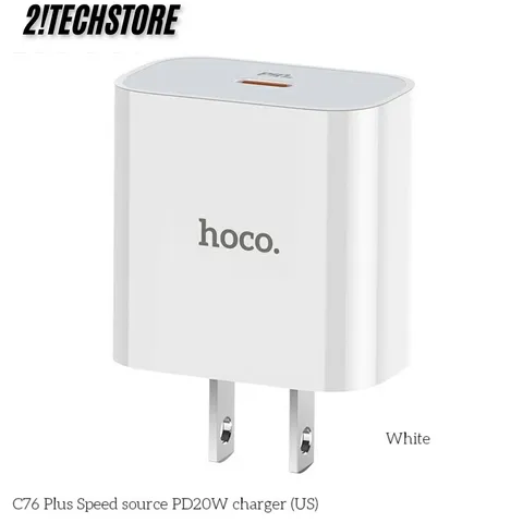Củ sạc Hoco C76 sạc nhanh cổng Type-C PD 20W sạc nhanh các dòng IP