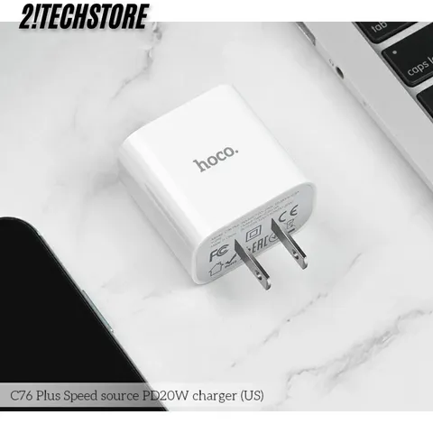 Củ sạc Hoco C76 sạc nhanh cổng Type-C PD 20W sạc nhanh các dòng IP