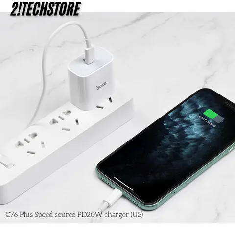 Củ sạc Hoco C76 sạc nhanh cổng Type-C PD 20W sạc nhanh các dòng IP