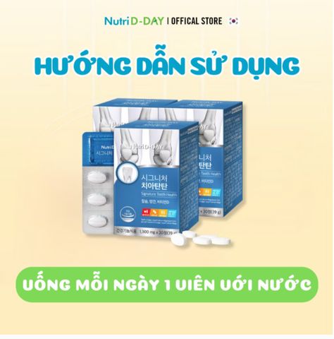 Viên Uống Bổ Sung Canxi Hữu Cơ Nutri D-DAY Hàn Quốc - Hỗ Trợ Sức Khỏe Xương Khớp & Phát Triển Chiều Cao Cho Trẻ Em