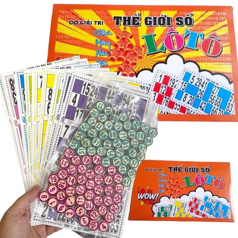 Bộ Cờ Lô Tô 90 Số Rõ Nét Bằng Giấy Dò Và Quân Gỗ - Đồ Chơi Giải Trí Thú Vị Cho Gia Đình Và Bạn Bè