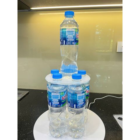 Tháp Nước Mica Tâm An Trong Suốt 2 và 3 Tầng - Bày Chai Nước Đi Lễ Chùa, Bày Lễ Gia Tiên Decorative Fountain