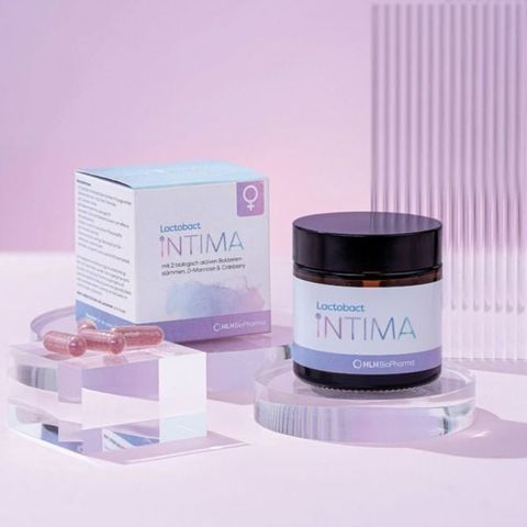 Men Vi Sinh Phụ Khoa Lactobact Intima - Giúp Giảm Viêm Ngứa Vùng Kín và Nấm Candida 30 Viên - Hỗ Trợ Sức Khỏe Âm Đạo và Tiết Niệu