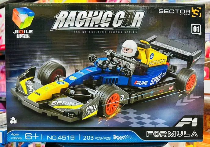 Đồ Chơi Lắp Ráp Mô Hình Xe Ô Tô Đua F1 JIQILE 4519 - Bộ Xe Đua Sáng Tạo Cho Trẻ Em, Hỗ Trợ Phát Triển Tư Duy Logic