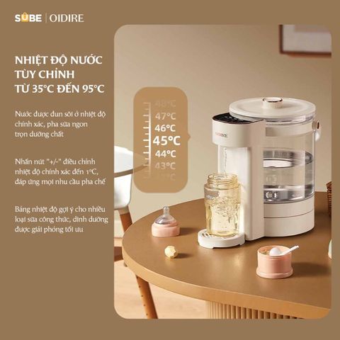 Bình thủy điện OIDIRE 2.5L ODI01A - Đun sôi nhanh, khử Clo, giữ ấm linh hoạt, an toàn cao cấp, thích hợp cho pha trà, cà phê, sữa nóng