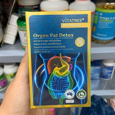 Viên uống Vitatree Organ Fat Detox Úc 60 viên