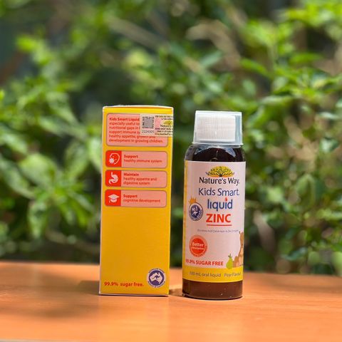 Kẽm nước Nature’s Way Kids Smart Liquid Zinc - Hỗ trợ tăng sức đề kháng cho bé, hạn sử dụng đến 8/26