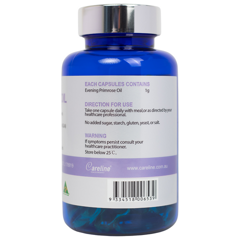 Tinh Dầu Hoa Anh Thảo Careline 1000mg - Hỗ Trợ Cân Bằng Nội Tiết, 60 Viên, Dưỡng Da và Tăng Cường Sức Khỏe Phụ Nữ