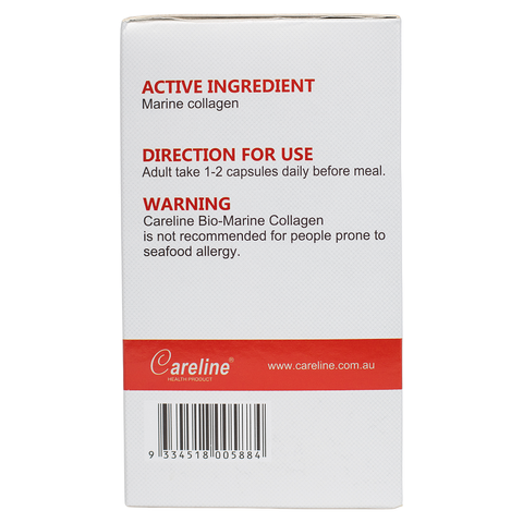 Viên uống collagen Careline Bio Marine Collagen 60 viên - Bổ sung collagen từ da cá biển, chống lão hóa và chăm sóc da khỏe mạnh