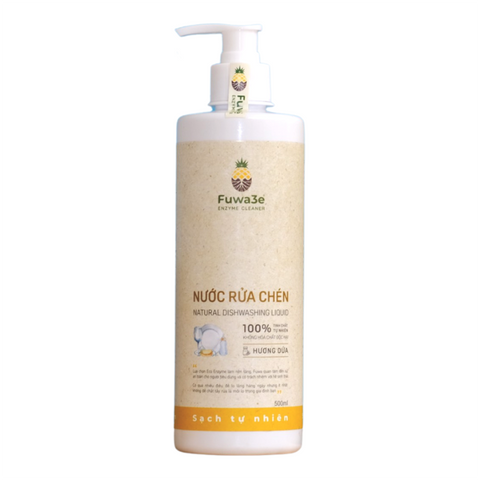 Nước Rửa Chén Fuwa3e 500ml - Chiết Xuất Dứa An Toàn, Làm Sạch Nhanh, Giàu Dưỡng Chất Cho Da T tay Nhạy Cảm