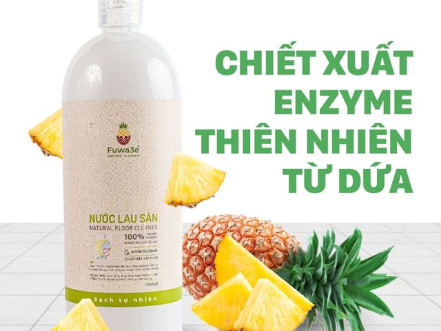 Nước Lau Sàn Fuwa3e Hương Sả Chanh 1L - Diệt Khuẩn, Khử Mùi, An Toàn Cho Gia Đình, Tự Nhiên, Eco-Friendly