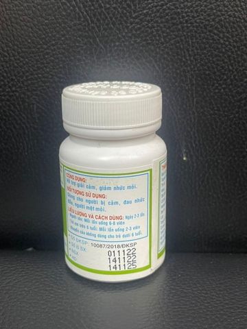 Viên uống Giải Cảm Nhức Mỏi Ngọc Liên 100 viên - Hỗ trợ giảm cảm cúm, nhức đầu và mệt mỏi hiệu quả, sản phẩm thiên nhiên tiện lợi.