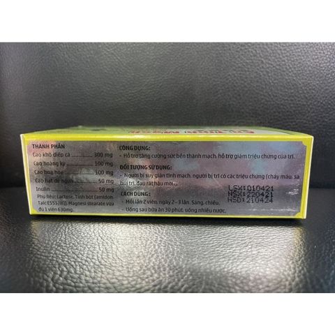 An tĩnh Mạch Fast - Thực Phẩm Chức Năng Giảm Đau Rát Trĩ 30 Viên - Hỗ Trợ Sức Khỏe Mạch Máu Tuyệt Vời