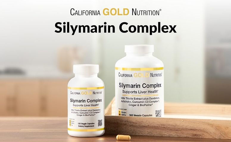 Viên Uống Kế Sữa Silymarin Complex California Gold Nutrition - Thải Độc Gan, Hỗ Trợ Chức Năng Gan, 120-360 Viên Nhộng Nhập Mỹ