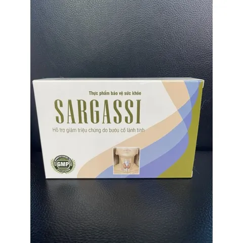 Viên Uống Ngừa Bướu Cổ Sargassi Bướu Cổ Hoàng Giang - Thực Phẩm Chức Năng Hỗ Trợ Sức Khỏe Tuyến Giáp 30 Viên