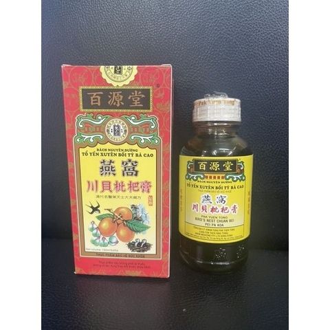 Tổ Yến Xuyên Bối Tỳ Bà Cao Bách Nguyên Đường 300ml - Hỗ Trợ Giảm Ho, Viêm Họng, Bổ Phế Tự Nhiên Cho Trẻ Em Và Người Lớn