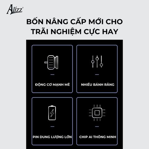 Máy Massage Cầm Tay ALIZZ AL-13945, 32 Chế Độ Thư Giãn, Dung Lượng Pin Cao, Tiếng Ồn Thấp, Thiết Kế Tiện Lợi, Chất Lượng Cao