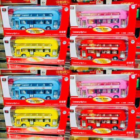 Mô Hình Xe Ô Tô Bus 2 Tầng Hợp Kim Mã 6008 Có Đèn Âm Thanh - Đồ Chơi Giáo Dục Cho Trẻ Em Từ 3 Tuổi.
