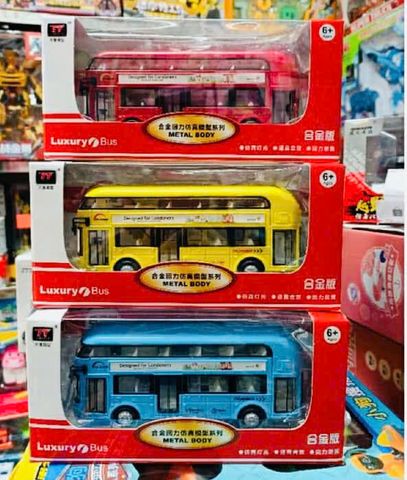 Mô Hình Xe Ô Tô Bus 2 Tầng Hợp Kim Mã 6008 Có Đèn Âm Thanh - Đồ Chơi Giáo Dục Cho Trẻ Em Từ 3 Tuổi.