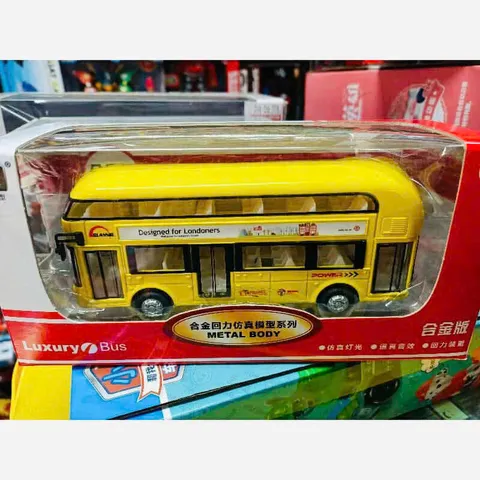 Mô Hình Xe Ô Tô Bus 2 Tầng Hợp Kim Mã 6008 Có Đèn Âm Thanh - Đồ Chơi Giáo Dục Cho Trẻ Em Từ 3 Tuổi.