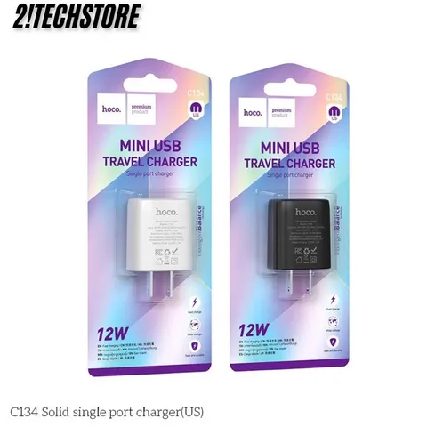 Củ sạc Hoco C134 2.4A sạc nhanh nhỏ gọn chân cắm dẹt dành cho IP, smartphone...
