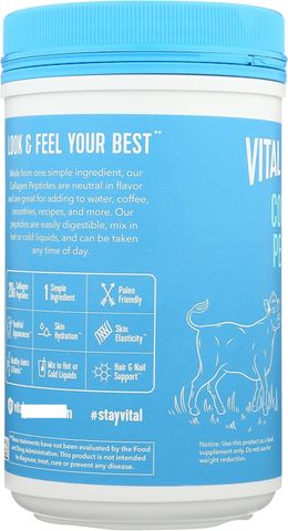 Bột Collagen Peptides Vital Proteins 284g [Hàng Mỹ]