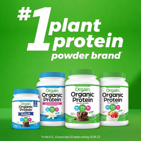 Bột uống Orgain Organic Protein Unsweetened 720g [Hàng Mỹ]