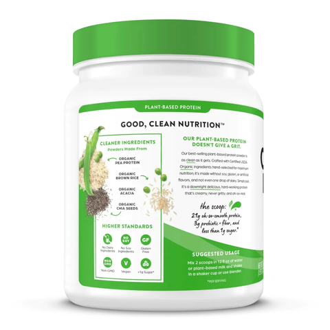 Bột uống Orgain Organic Protein Unsweetened 720g [Hàng Mỹ]