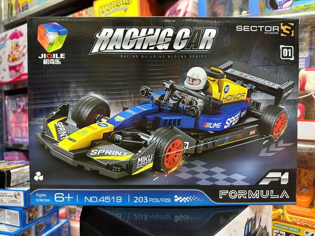 JIQILE 4519-01 Đồ chơi xây dựng, đồ chơi lắp ráp mô hình xe ô tô đua công thức 1 racing car formula F1