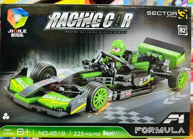JIQILE 4519-02 Đồ chơi xây dựng, đồ chơi lắp ráp mô hình xe ô tô đua công thức 1 racing car formula F1